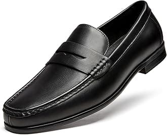 Mens Dress Shoes Slip on Penny Loafers for Men Black US 8
