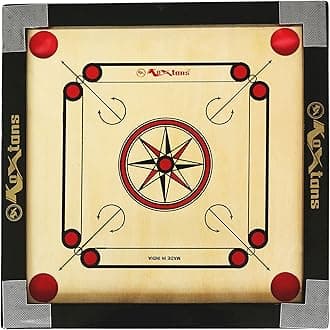 Carrom Board Small 1.5" Border (Economy), Brown