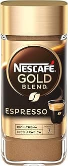 Instant Espresso In Jar, 3.5 Ounce Imported From The UK England Strong Tasting Rich Coffee With Velvety Coffee Crema British Instant Coffee