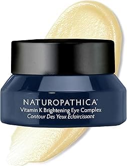 Naturopathica Vitamin K Brightening Eye Complex, Daily Eye Cream for Dark Circles and Puffy Eyes, Under Eye Cream to Help Firm and Revitalize Tired Eyes, 0.5 fl oz