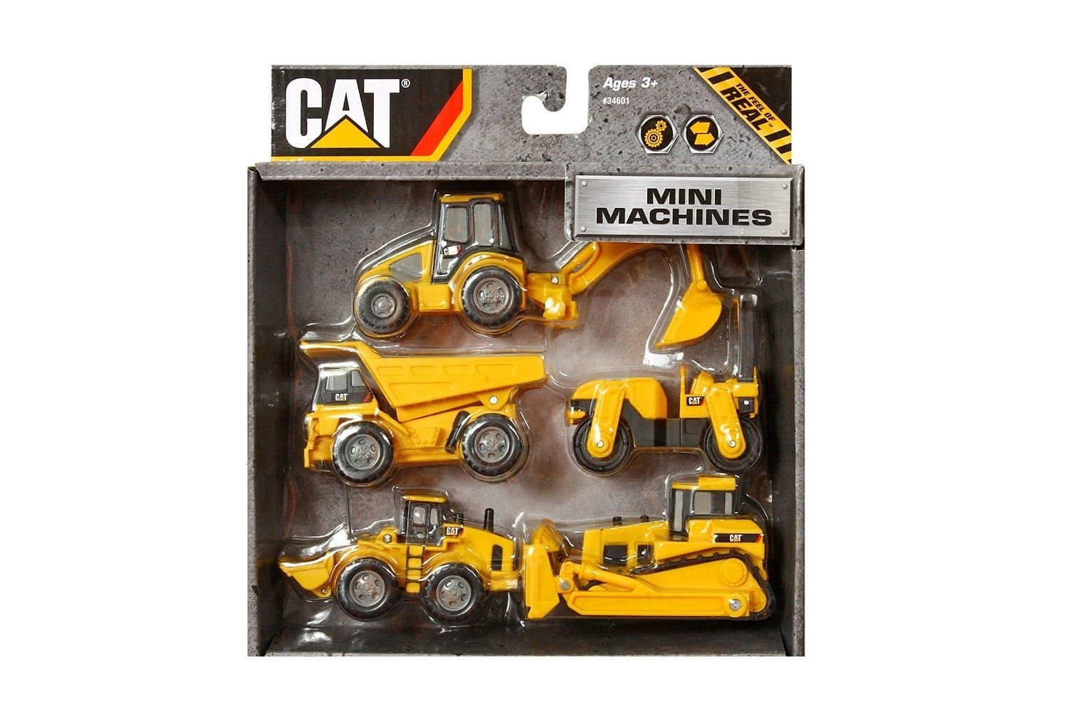 Cat Caterpillar Construction Mini Machine Dump Track Steamroller 5-Pack #34601