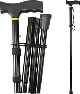 5-Level Walking Cane, Lightweight, Adjustable and Aluminum Canes for Seniors Adult Men and Women,Folding Canes,Ergonomic Wheeled Handle, New Floral Pattern