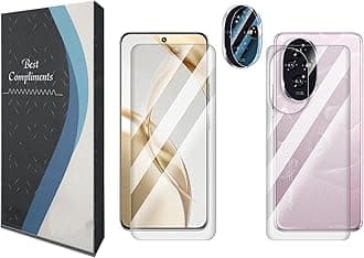 FCS Front + Back + Camera (Glossy) For Honor 200 5G | TPU Glossy Finish Flexible Film Self Healing Full Screen Protector | Screen Guard