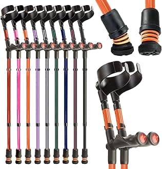 Flexyfoot Comfy Grip Double Adjustable Crutches
