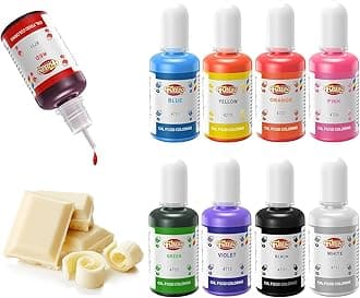 Oil Based Food Coloring, 15ml Large Capacity Food Coloring for Icing, Dye Color for Chocolate Candy Cake, Edible Oil Food Grade Dye for Baking, Fondant & Forsting