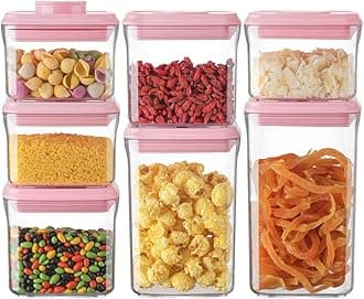 Ankou Airtight Food Storage Container - 7 Pcs One Button Handy Container