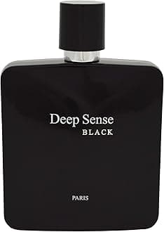 Deep Sense Black Eau de Parfum for men, 3.3 Ounce