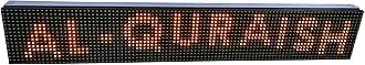 AL-QURAISH P10 Led Running/Scrolling Programable Text Message Display Board WI-FI (YELLOW, 7 INCH. × 49 INCH.)