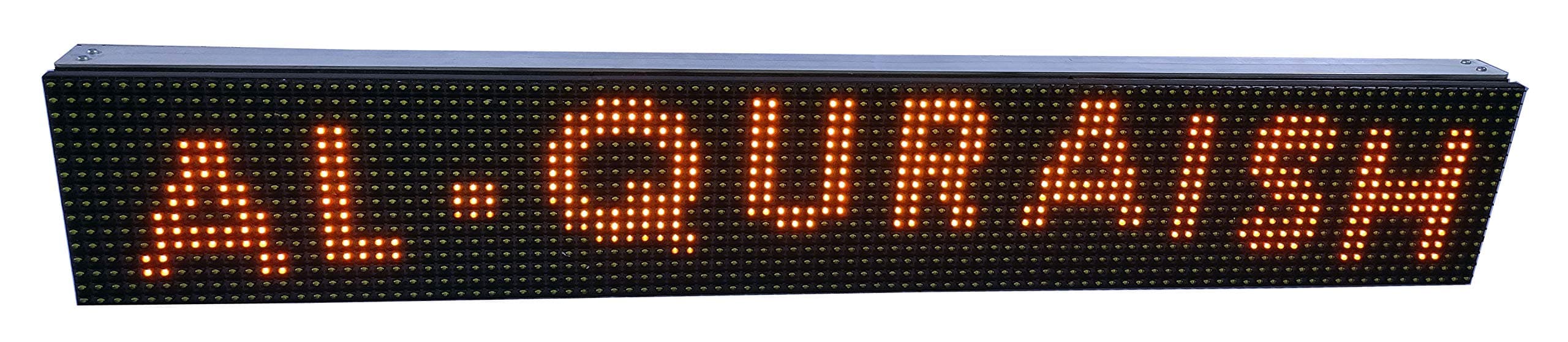 AL-QURAISH P10 Led Running/Scrolling Programable Text Message Display Board WI-FI (YELLOW, 7 INCH. × 49 INCH.)