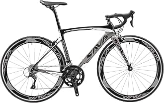 SAVADECK Carbon Road Bike, Warwinds3.0 700C Carbon Fiber Frame Carbon Fork Racing Bicycle with Shimano SORA 18 Speed Derailleur System and Double V Brake