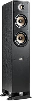 Polk Audio Signature Elite ES50 Tower Speaker - Hi-Res Certified, Dolby Atmos & DTS:X Compatible, 1" Tweeter & (2) 5.25" Woofers, Power Port Technology for Effortless Bass, Stunning Black