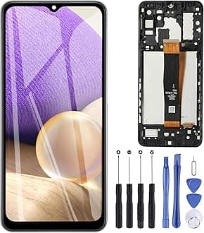 ZOETEC LCD Screen Replacement Compatible with Samsung Galaxy A32 5G SM-A326B/DS LCD Screen Digitizer Full Assembly with Frame Repair Tools