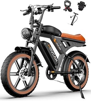 MOVCAN V30 Series Electric Bike for Adults 3000W/1500W/1000W Motor 20" Fat Tire Ebike,37.5MPH/32MPH/28MPH 120/70 Miles,48V 40Ah/31.2/15.6 AH Battery Hydraulic Disc Brake Electric Motorcycle Bike