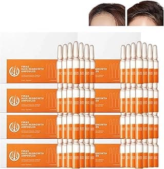 Liasc FINAS Prestig Hair-Regrowth Ampoules,Liasc Hairmuch Hair Growth Ampoule Serum Lotion,Biotin Hair Growth Serum,Hair Loss Thickening Regrowth for Thinning Hair (56 pcs/8 boxes)
