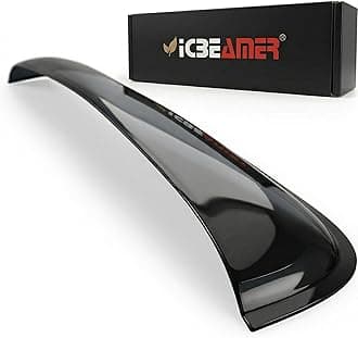 [Upgraded 2025] ICBEAMER 37.8" 980mm Sunroof Wind Deflector,Universal Fit Tinted Moonroof Visor for Deflecting Noise, Rain and Windy Weather, Car Accessories Sun Shade Dark Smoke Smooth/Waterproof