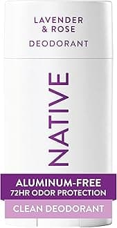 Deodorant Contains Naturally Derived Ingredients, 72 Hour Odor Control, Deodorant for Women and Men, Aluminum Free, Lavender & Rose 2.65oz