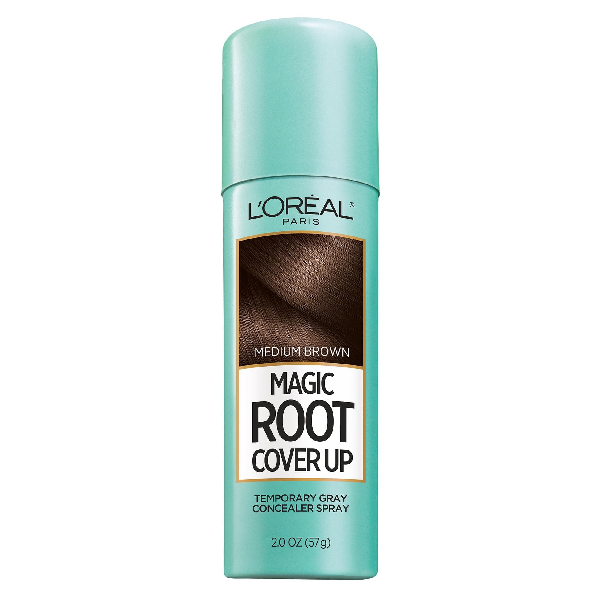 Magic Root Cover Up Gray Concealer Spray, Medium Brown, 2 Oz(Packaging May Vary)