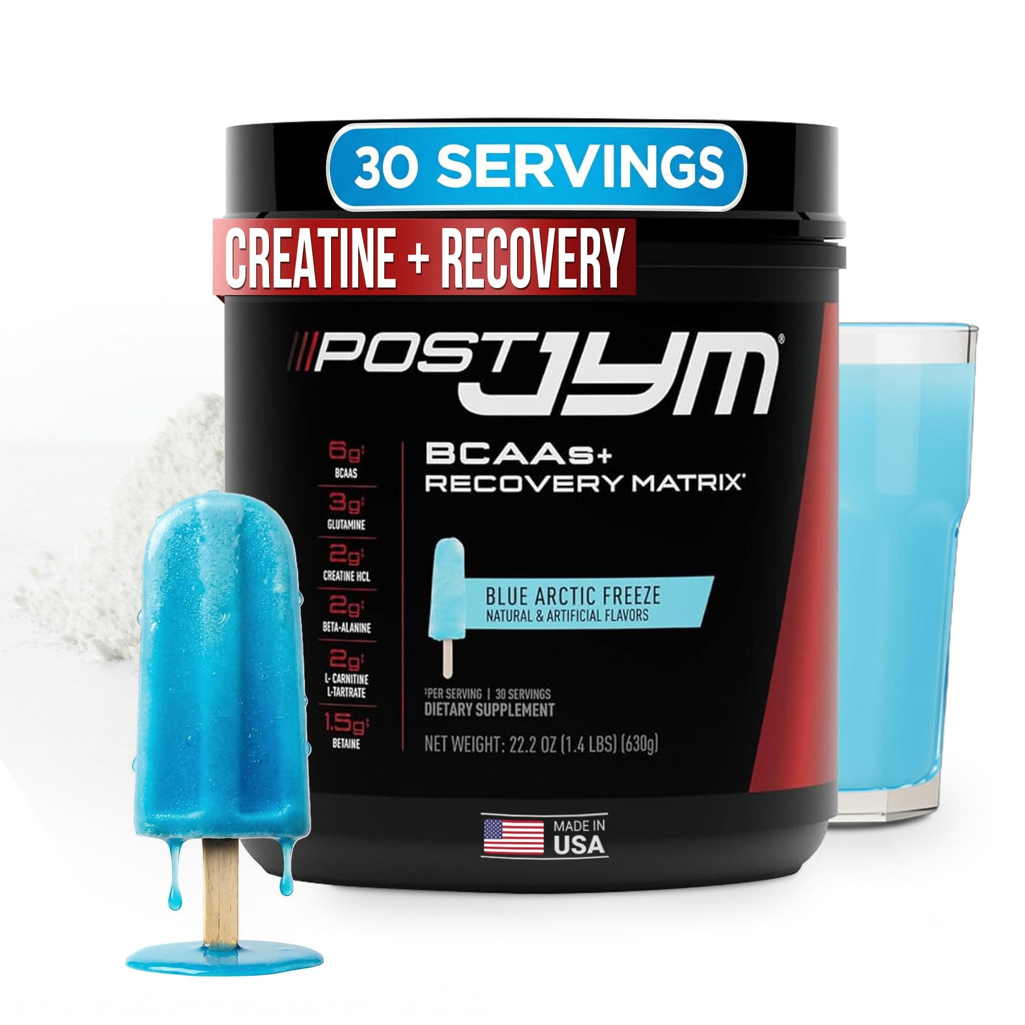 Post JYM Active Matrix, Post-Workout with BCAA's, Glutamine, Creatine HCL, Beta-Alanine and More