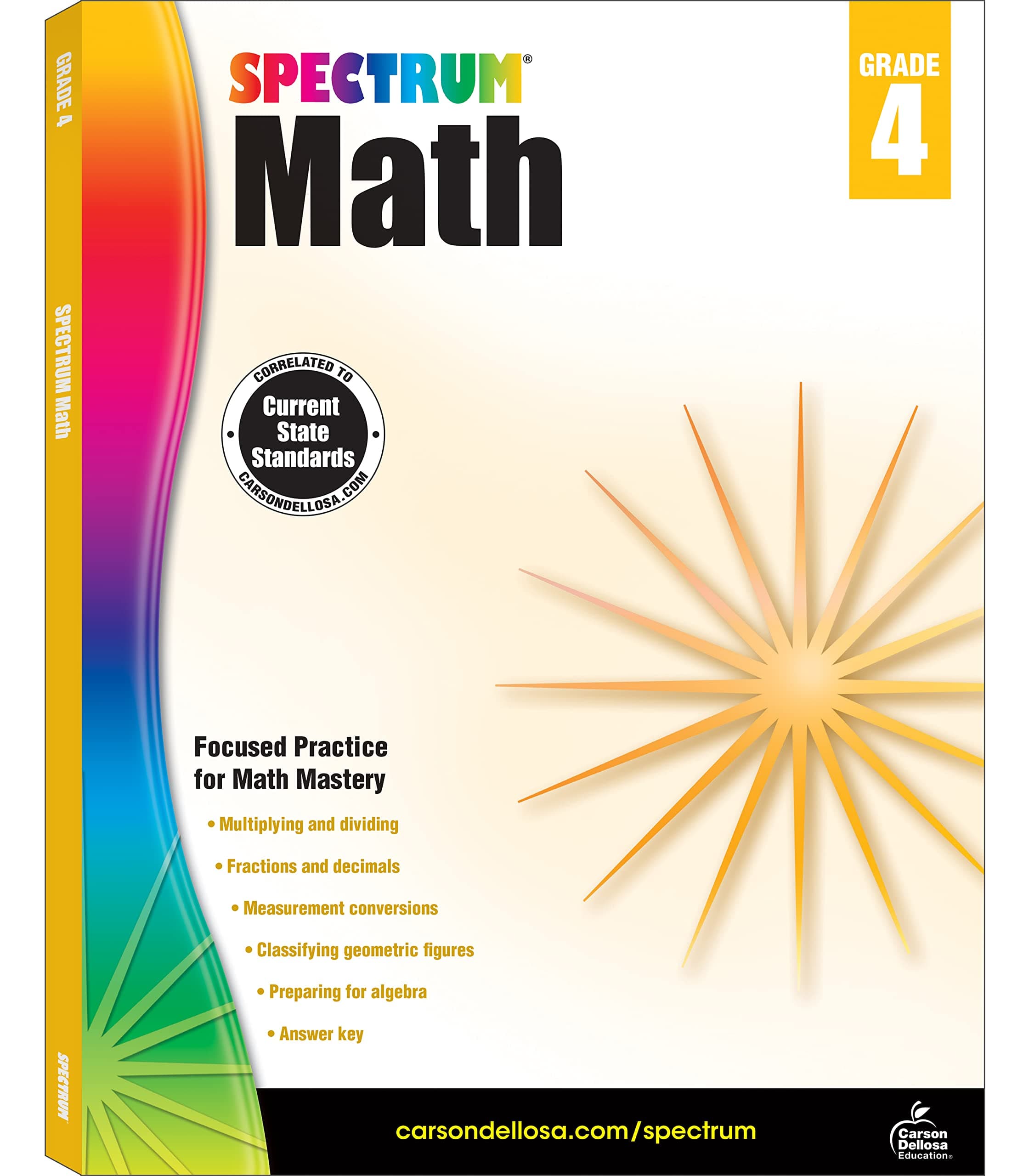 Spectrum | Math Workbook | 4th Grade, 160pgs