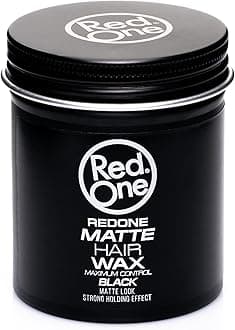 Matte Hair Wax Black 100ml | Ultra Hold | Natural Look | Texturizing & Flexible Grip Styling Paste | Long Lasting Control | For Men & Women | Professional Barber Hair Styling Formula