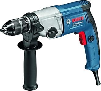 Bosch Professional 2-geared Rotary Drill GBM 13-2 RE (240 V, drilling of holes in steel of up to 13 mm, 2-speed gearbox, incl. chuck, depth stop, auxiliary handle)