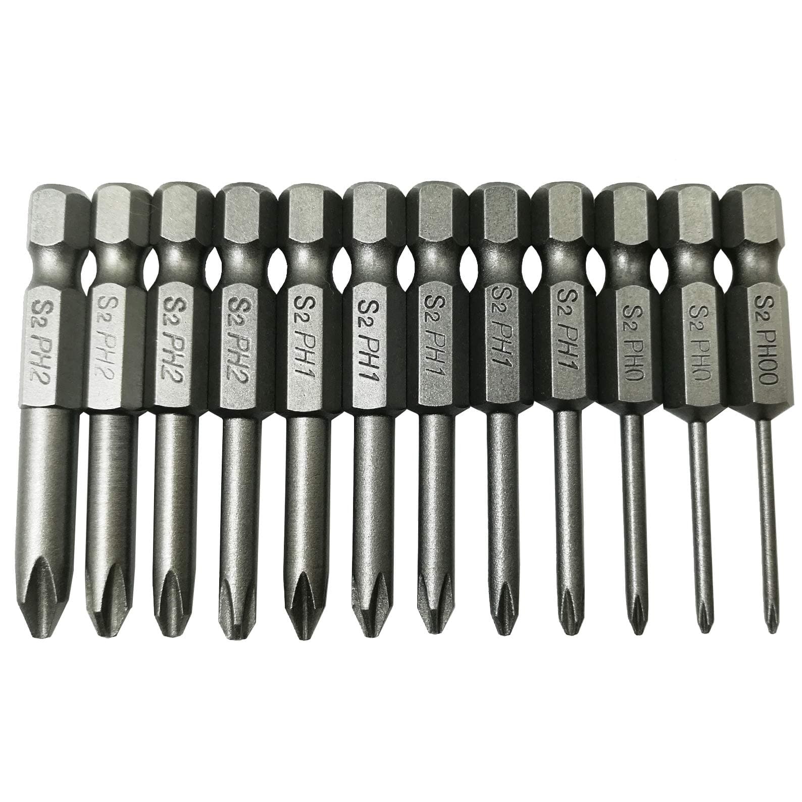 12Pcs Cross Phillips Screwdriver Bit