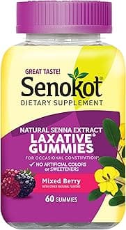 Senokot Dietary Supplement Laxative* Gummies Mixed Berry Flavor