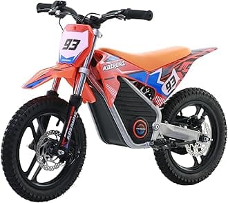 36V Electric Dirt Bike for Kids Aged 6-12, 500W Competition Grade Electric Motorcycle, Up to 18.6MPH & 3 Speed Settings, Safe Disc Brakes, 14IN Off-Road Tires