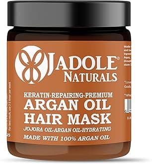 Hydrating Argan Oil Hair Mask 8.8OZ/250ml | Deep Conditioning for Smoothing, Repairing Dry & Damaged Hair, and Controlling Hair Fall | Intense Moisture and Nourishment Treatment