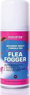 KarlstenFlea Fogger Spray – Maximum Strength Flea Killer for Home – Fast-Acting Treatment for Fleas, Eggs & Larvae – Large Coverage (187m²) – Kills Fleas on Contact & Stops Infestations – 150ML