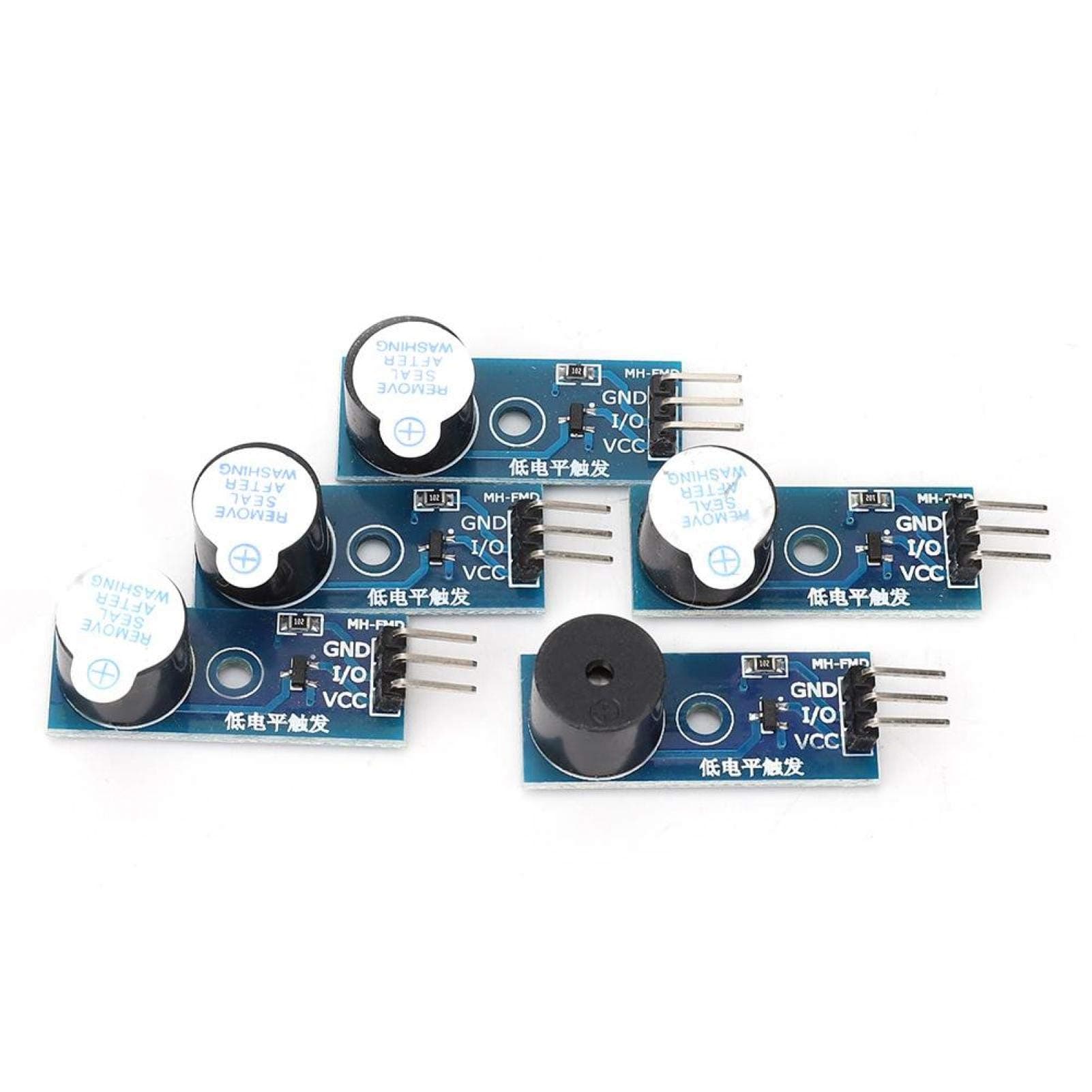 Durlclth Buzzer Module Low Level-5 Pcs Active Buzzer Module 3.3~5V Low Level Trigger Buzzer 3 Pin Control Board