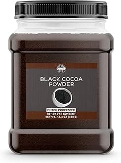 Birch & Meadow Black Cocoa Powder, Unsweetened, Dutch Processed, Baking (14.4 Ounce)
