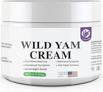 Wild Yam Cream for Hormone Balance: Dr. Barbara Recommended Organic Balance Cream for Menopause & Menstrual Support, Hot Flashes Night Sweats Relief 100G
