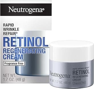 Neutrogena Retinol Face Moisturizer, Rapid Wrinkle Repair, Fragrance Free, Daily Anti-Aging Face Cream with Retinol & Hyaluronic Acid to Fight Fine Lines, Wrinkles, & Dark Spots, 1.7 oz