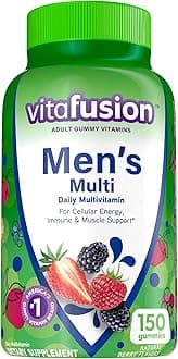 Men's Multivitamins | 150 Adult Gummies | with Vitamins A, B, C, D, E | Berry Flavor | Gluten Free Supplement