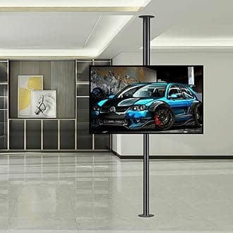 Adjustable Tilt Swivel TV Ceiling Mount - LCD TV 360 Degree Rotating Frame Floor Stand Partition Wall Rotating Rack Rotating TV Cabinet Rotating Base, Fits 32-75inch LED Screen Display ( Size : 60-85c