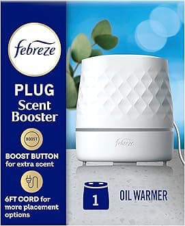 Plug Scent Booster Continuous Scent Device Oil Diffuser, Compatible with Febreze Air Freshener Plug in Refills
