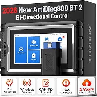 OBD2 Scanner Wireless, AD800BT 2, Free Lifetime Upgrade, Scan Tool, Automotive Diagnostic Tool,