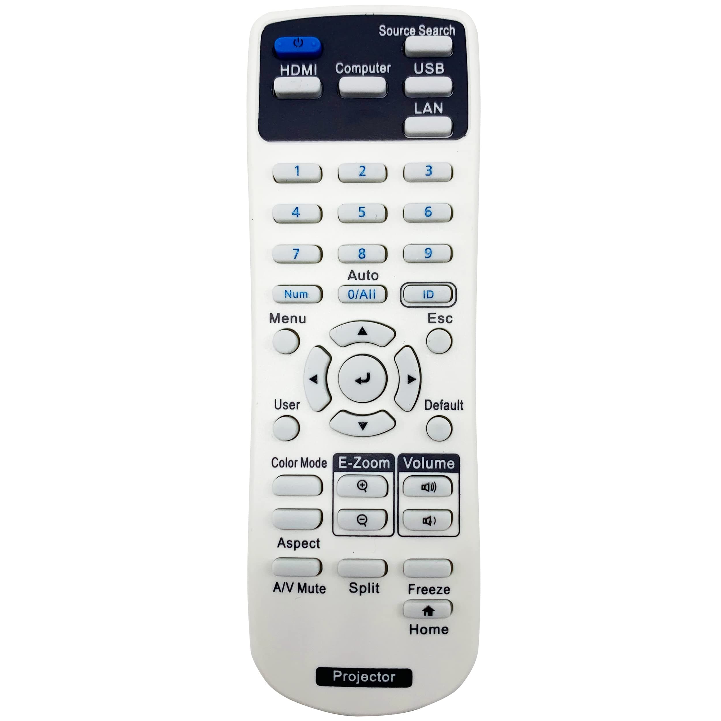 Remote Controller for Epson Projectors EB-118, EB-720, EB-725W, EB-725Wi, EB-735F, EB-735Fi, EB-972, EB-982W, EB-992F, EB-1480Fi, EB-1481Fi, EB-1485Fi, EB-E01, EB-E10, EB-E20