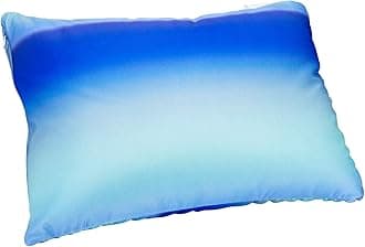 Squishy Neck Microbead Throw Pillow with Removable Cover, 16 and 12Inches Soft Travel Body Bed Pillow Bead Pillow for Kids Adult Chair Sleeping Car Seat (Ocean Blue)