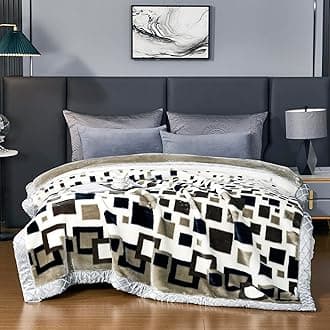 LGYKUMEG 6.6Lb Korean Mink Blanket Twin Size 70"×85" - 2 Ply Korean Mink Blanket for Cold Night (180×220cm3kg).