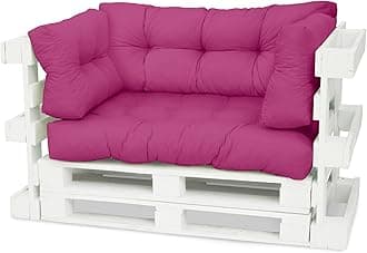 Spatium pallet cushions, Cushions for pallets, pallet pad, Euro pallet furniture (Seat Cushion 120x80x15, Amaranth)