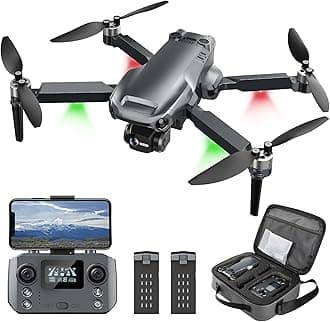 Drone with 4K Camera RC Quadcopter for Adults, 1640ft Long Range Video Transmission, 3-Axis Gimbal, 46Mins Flight Time GPS Auto Return and Follow Me, Circle Fly, Waypoint Fly, Altitude Hold