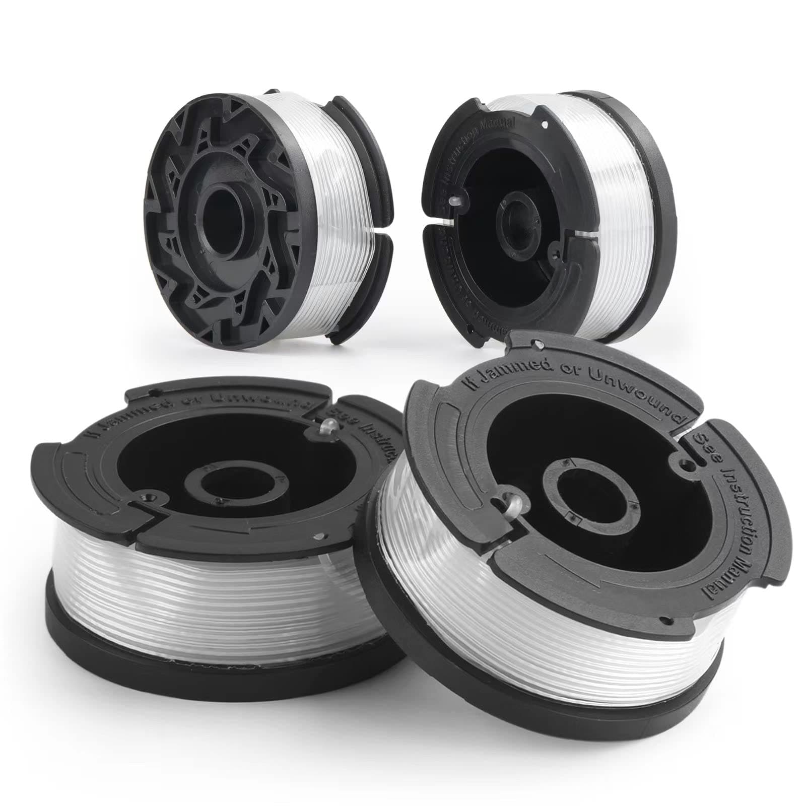 4-Pack String Trimmer Replacement Spool for BLACK and DECKER AF-100 Autofeed Weed Eater Spool 30 Feet/0.065 Inches