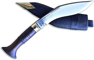 Genuine Kukri - 5" Blade Biltong Kukri, Full Tang Authentic Khukuri Handmade in Nepal