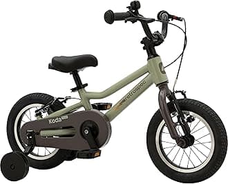Koda Plus Kids Bike for Boys & Girls Ages 2-3 Years - 12" Children's Bicycle, Adjustable Seat & Handlebars, Removable Training Wheels, Front Hand Brakes, Rear Coaster Brake & Safety Bell
