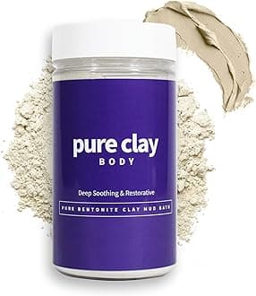 Premium Calcium Bentonite Clay Bath, Deep Soothing and Restorative Body Mud Bath to Rejuvenate Skin, Promotes Relaxation