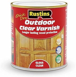 Rustins Quick Dry Outdoor Clear Varnish 500 ml Gloss