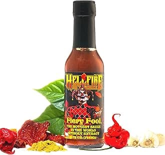 Fiery Fool - Extreme Hot Sauce without Extract, Featured on Hot Ones TV Show, 5 oz.