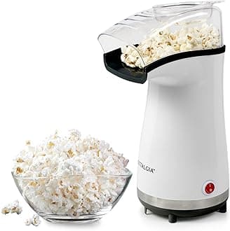 Air Popper Popcorn Maker – 16 Cups Oil-Free Pop Corn – Includes 4-oz Measuring Cup – Perfect for Family Movie Nights – White